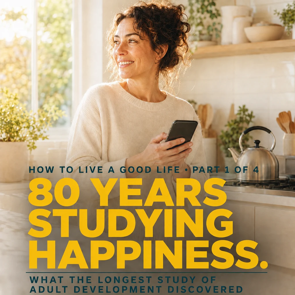 They Studied Happiness for 80 Years | How to Live a Good Life, Part 1 — cover