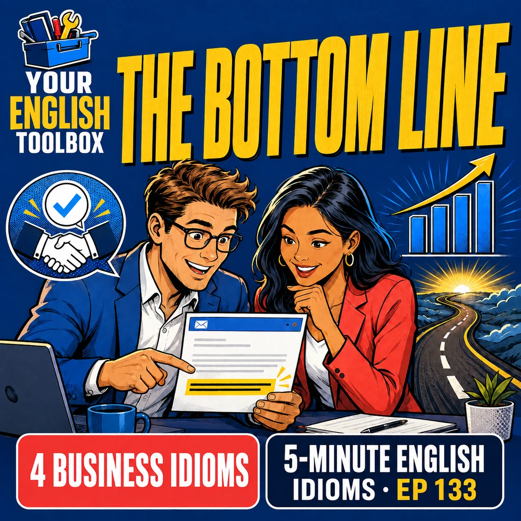 The Bottom Line: 4 Business Idioms You’ll Hear at Work — cover