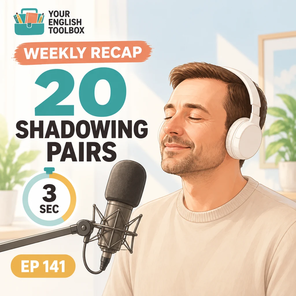 Weekly English Recap: 20 Shadowing Pairs — cover